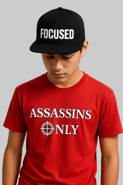AO "FOCUSED" Flat Bill Snapback